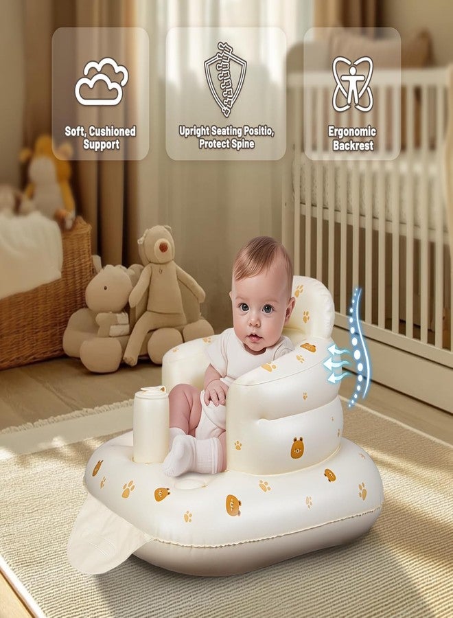 VPGS Inflatable Baby Seat - Infant Safety Support, Blow Up Baby Floor Seat with Built in Air Pump- Perfect for Travel, Beach, Camping - Ideal for Babies 3 Months and Up - Image 2